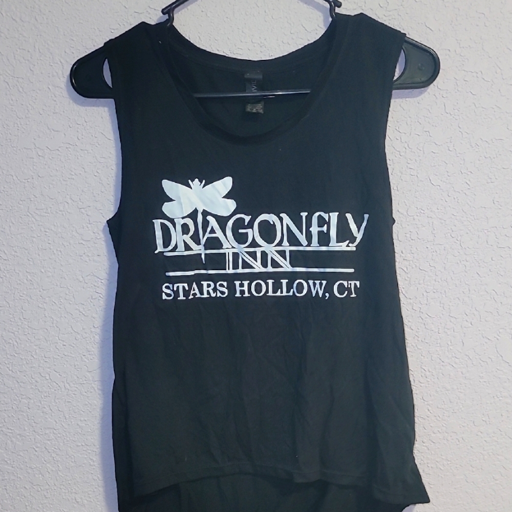 Black Women's Tank Top DIY Dragonfly Inn Design